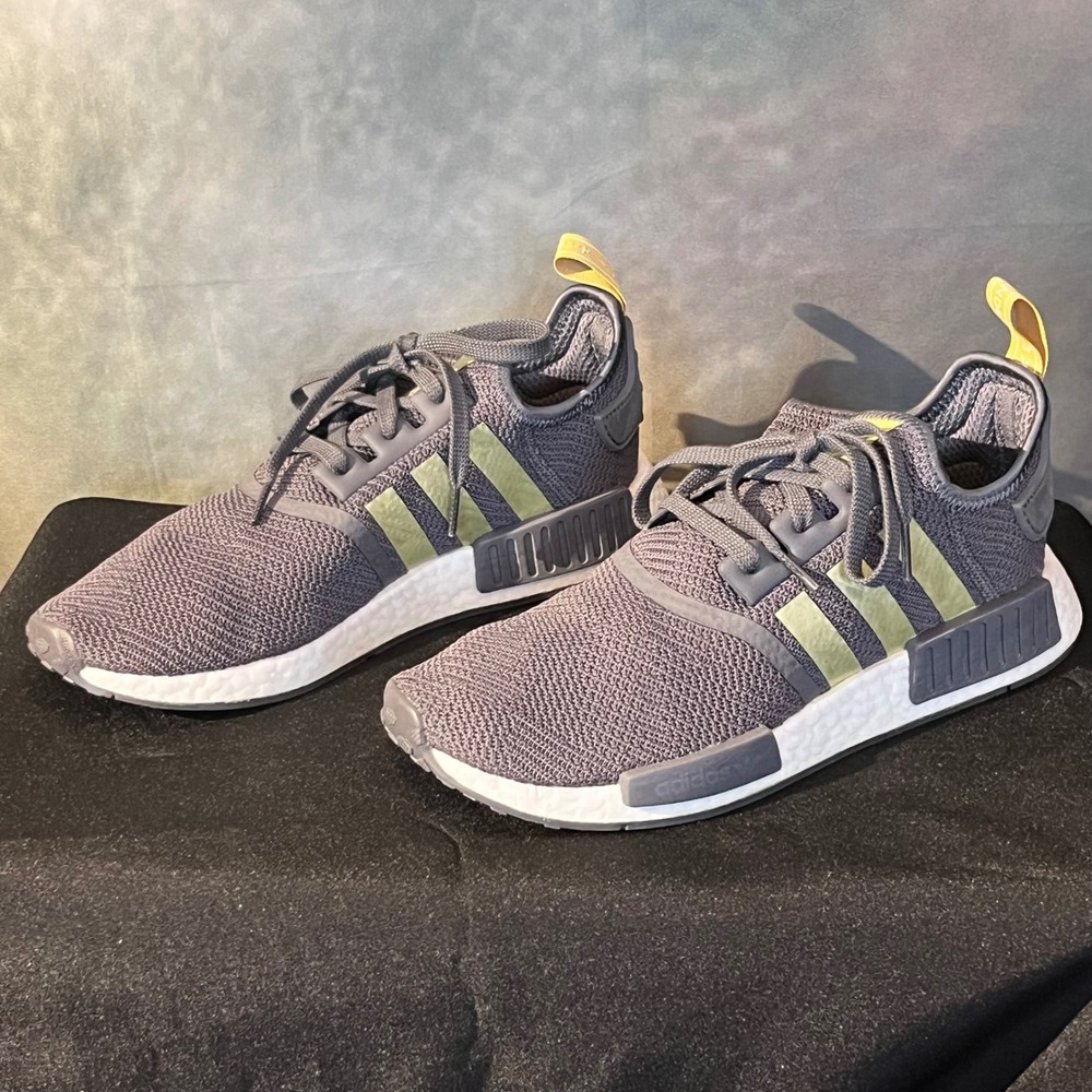 Adidas NMD R1 B37651 Shoes Gray‎ Gold Boost Running Sneaker Women's Size 9.5 - Picture 5 of 10